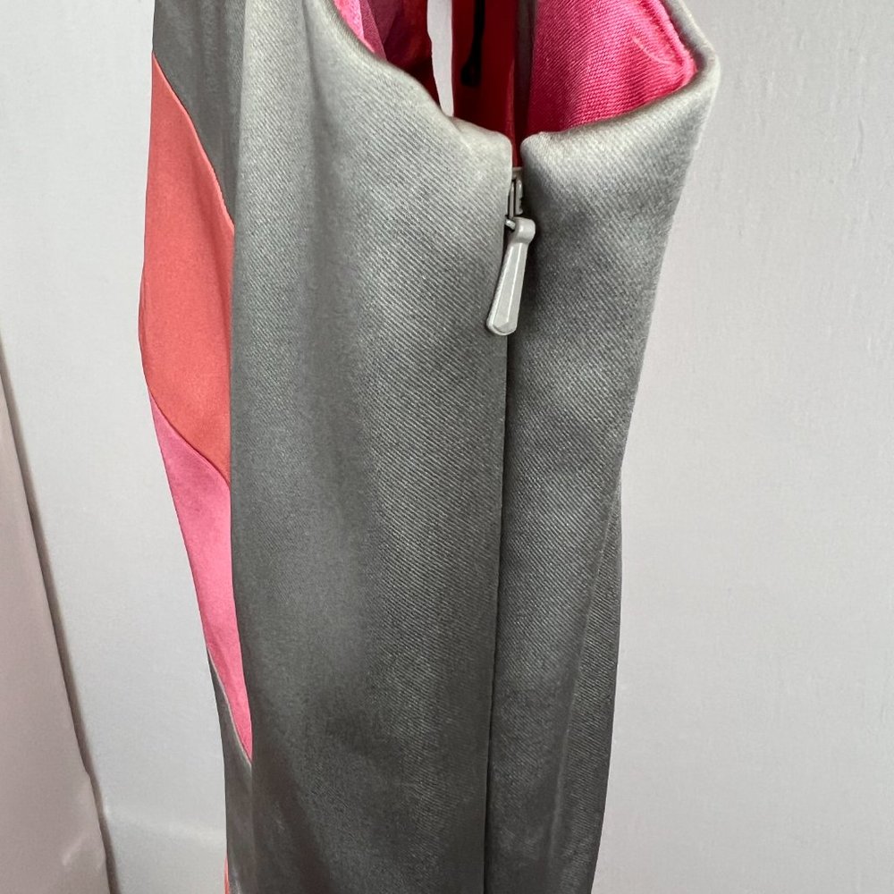 Jax Color Block Split Shoulder Midi Sheath Dress … - image 4